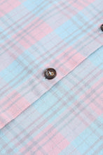 Load image into Gallery viewer, Plaid Button-Up Dropped Shoulder Shirt
