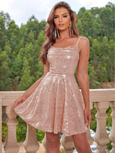 Load image into Gallery viewer, Sequin Tie Back Cami Dress
