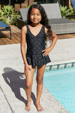 Load image into Gallery viewer, Marina West Swim Clear Waters Swim Dress in Black/White Dot
