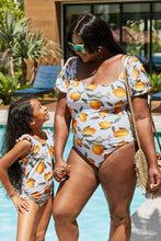Load image into Gallery viewer, Marina West Swim Float On Ruffled One-Piece in Citrus Orange
