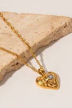 Load image into Gallery viewer, Heart Pendant Stainless Steel Necklace
