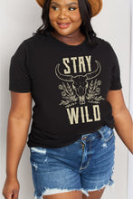 Load image into Gallery viewer, Simply Love Full Size STAY WILD Graphic Cotton Tee
