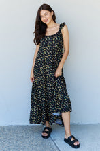 Load image into Gallery viewer, Doublju In The Garden Ruffle Floral Maxi Dress in  Black Yellow Floral
