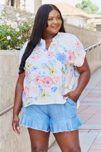 Load image into Gallery viewer, White Birch One And Only Full Size Short Sleve Floral Print Top
