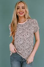 Load image into Gallery viewer, Animal Print Round Neck Tee
