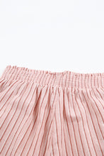 Load image into Gallery viewer, Striped Frayed Hem Paperbag Shorts
