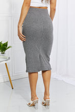 Load image into Gallery viewer, Zenana Full Size Effortless Class Ribbed Midi Skirt
