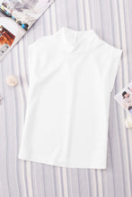 Load image into Gallery viewer, Mock Neck Cap Sleeve Blouse
