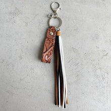 Load image into Gallery viewer, Genuine Leather Tassel Keychain
