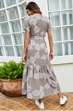Load image into Gallery viewer, Printed Drawstring Maxi Dress
